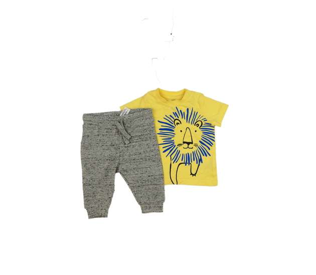 Nové žluté triko a šedé tepláky F&F