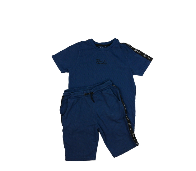 Modré vzorované triko a kraťasy Nutmeg 