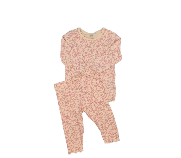 Světlé žebrované triko a legíny F&F