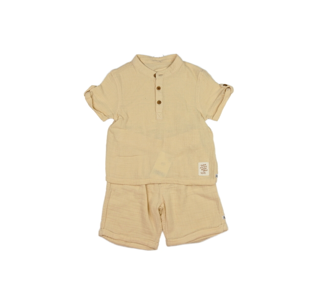 Nová světle hnědá halenka a kraťasy 