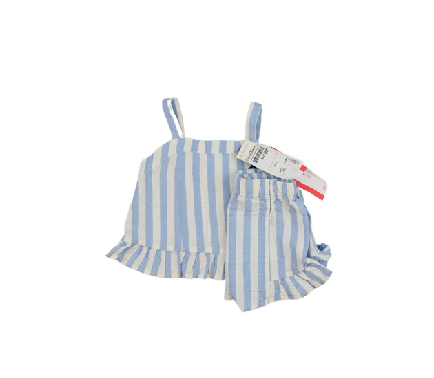 Nové pruhované tílko a kraťasy