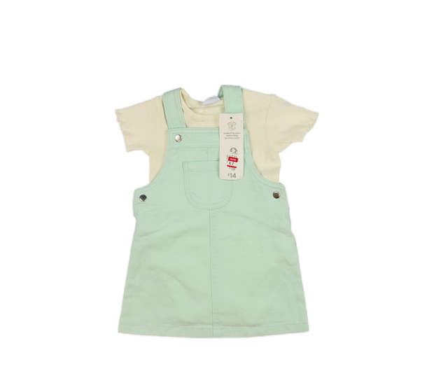 Nové krémové body a zelené šaty F&F