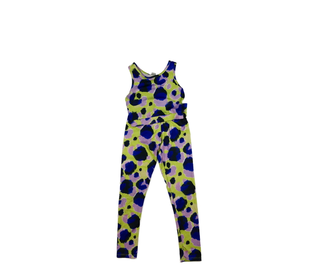 Vzorované sportovní legíny a crop top Tu 