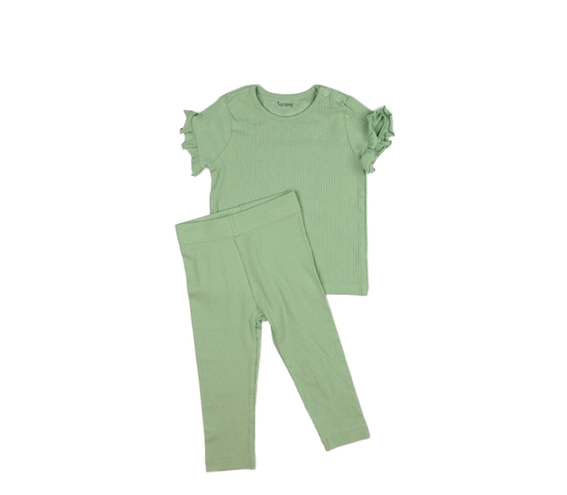 Zelené triko a legíny Nutmeg