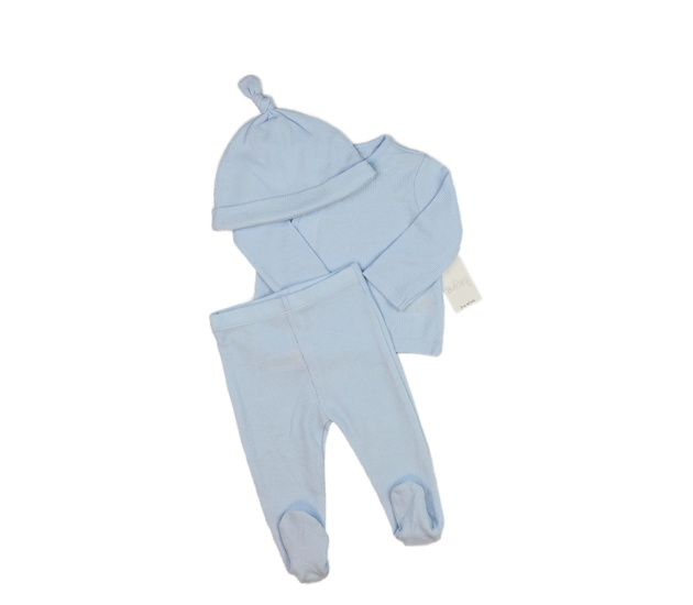 Nové modré capáčky, triko a čepička 