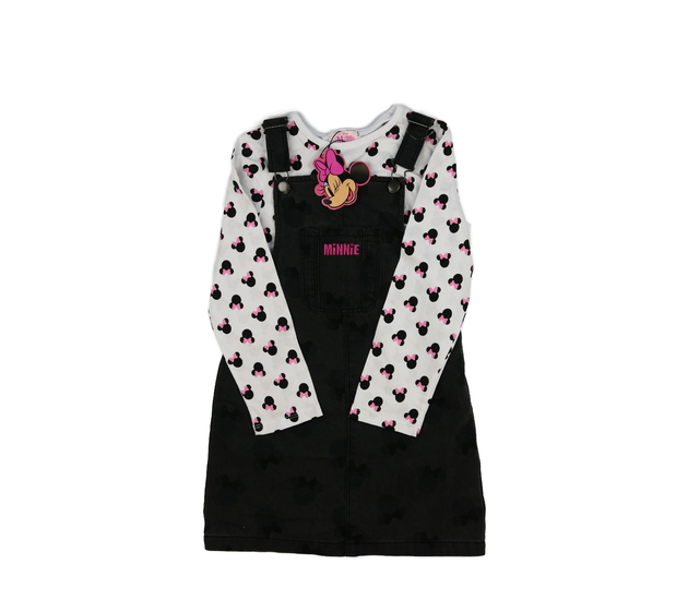 Nové šedé šaty a bílé triko Minnie Disney Primark