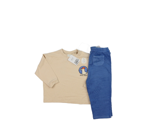 Nové hnědé triko a tepláčky Next