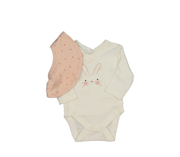 Krémové body se zajíčkem a bryndák Primark 