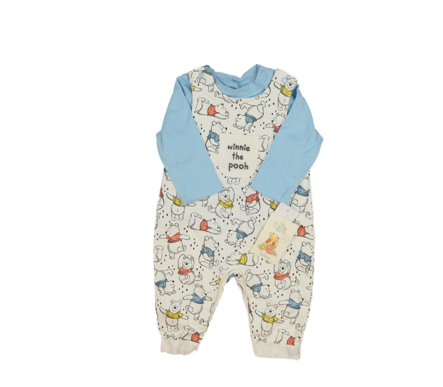 Nové modré triko a overal Medvídek Pú Disney Nutme