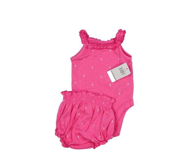 Nový růžový květinový set 2 ks George