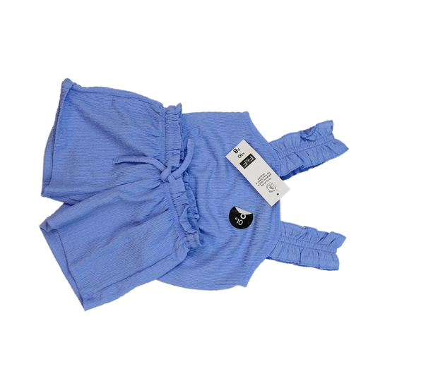 Nový modrý crop top a kraťasy F&F