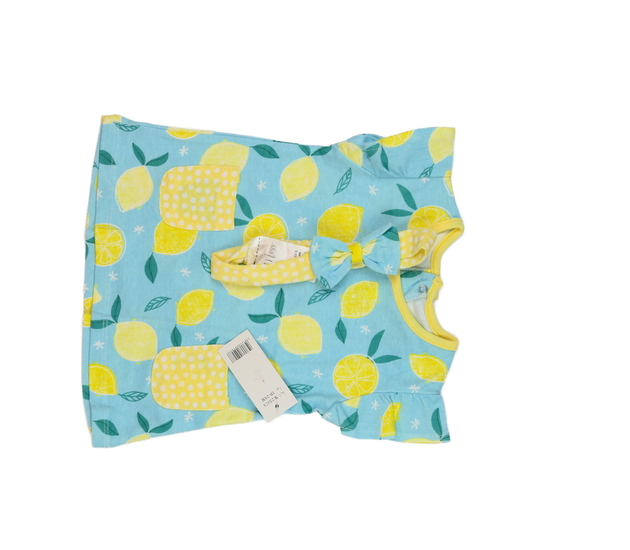 Nové modré triko a čelenka s citrony 