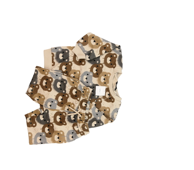 Nová hnědá mikina a teplákové kraťasy Next