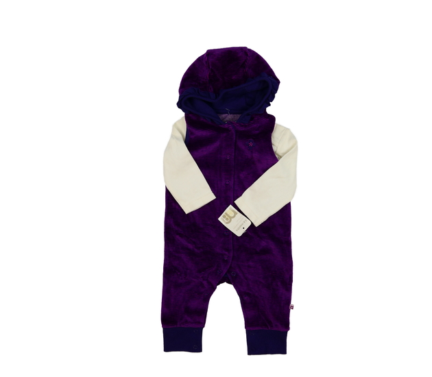 Nový fialový overal a krémové body Mothercare