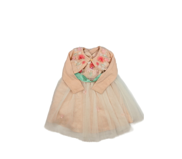 Růžové společenské šaty a bolerko Monsoon 