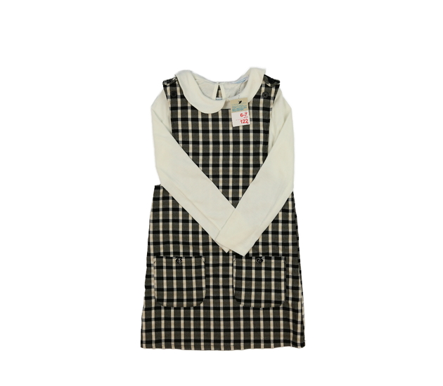 Nové bílé triko a kostkované šaty Primark 