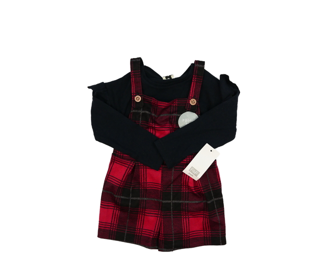 Nové černé triko a kraťasový overal F&F