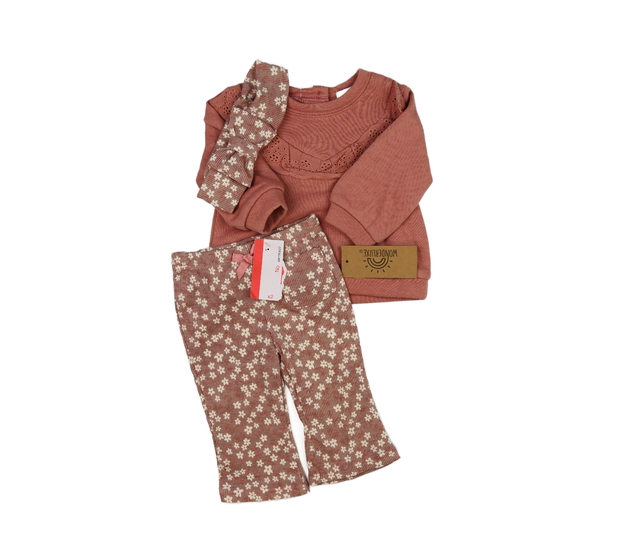 Nový tmavě růžový set 3 ks 