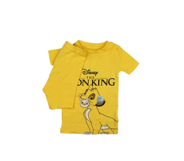 Nové žluté triko a kraťasy Lví Král Primark 