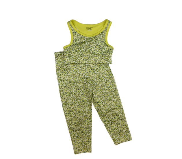 Květinové legíny a crop top Primark 