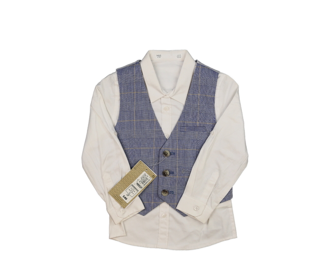 Nový společenský set košile a vesta M&S