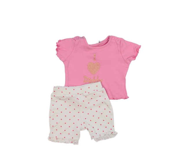 Růžové triko a kraťásky Tu 