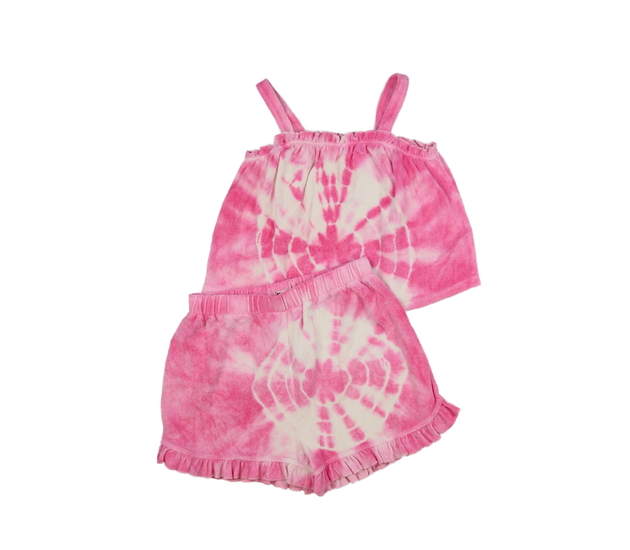 Růžový batikovaný set 2 ks 