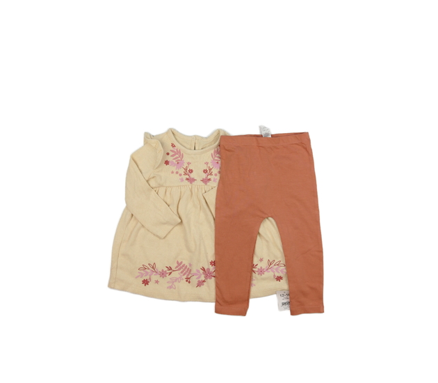 Nové hnědé pletené šaty a legíny George