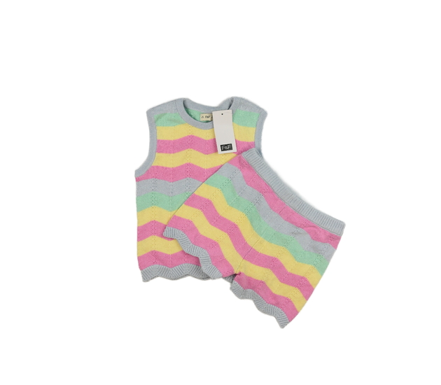 Nový duhový pletený set 2 ks F&F