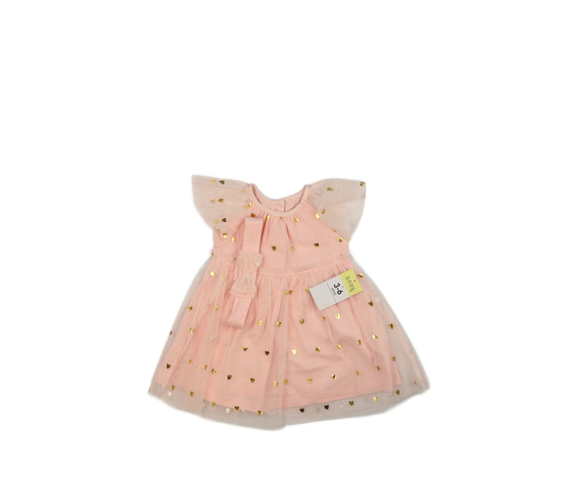 Nové růžové šaty s čelenkou a srdíčky 