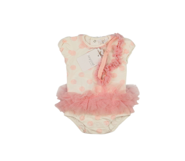 Nové růžovo-krémové body s čelenkou Mayoral