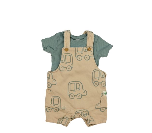 Modré body a hnědý overal F&F