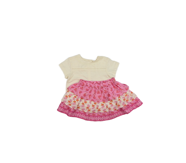 Nové krémové triko a růžová sukně George