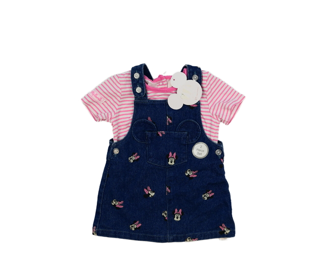 Nové pruhované triko a šaty Minnie Disney Primark 