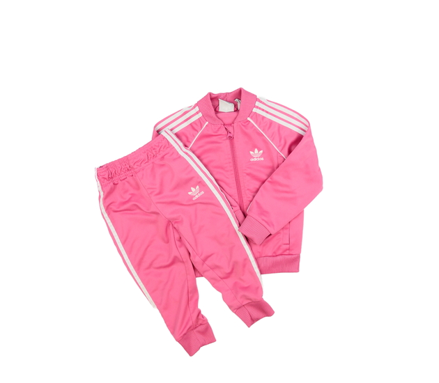 Růžová sportovní teplákovka Adidas 
