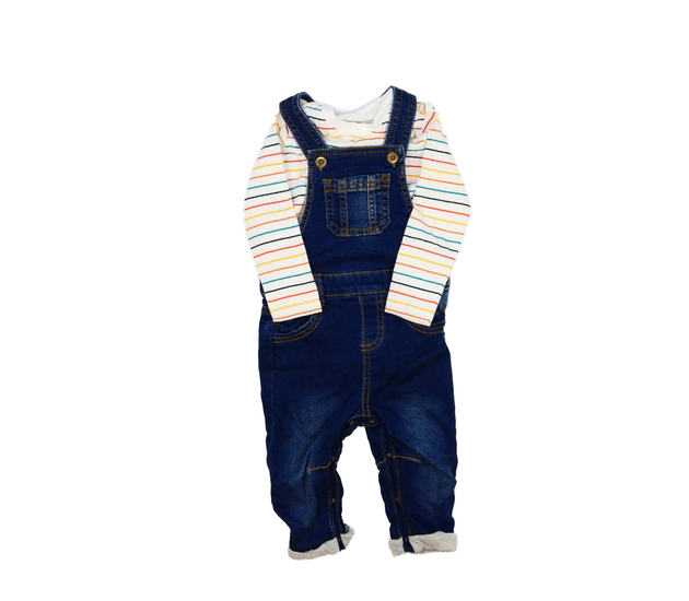 Pruhované body a modrý overal F&F