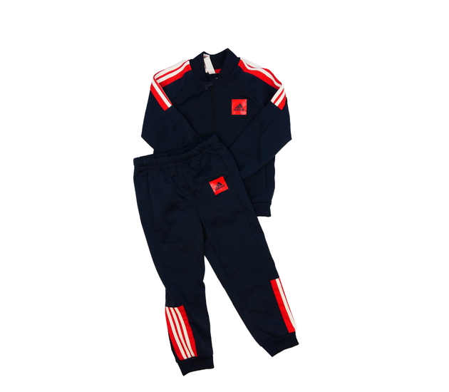 Modrá sportovní teplákovka Adidas 
