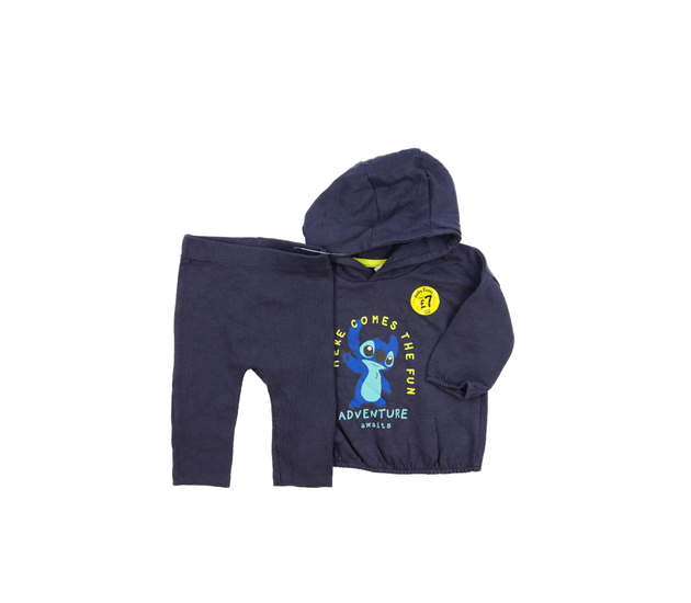 Tmavě modrá mikina a legíny Stitch Disney George