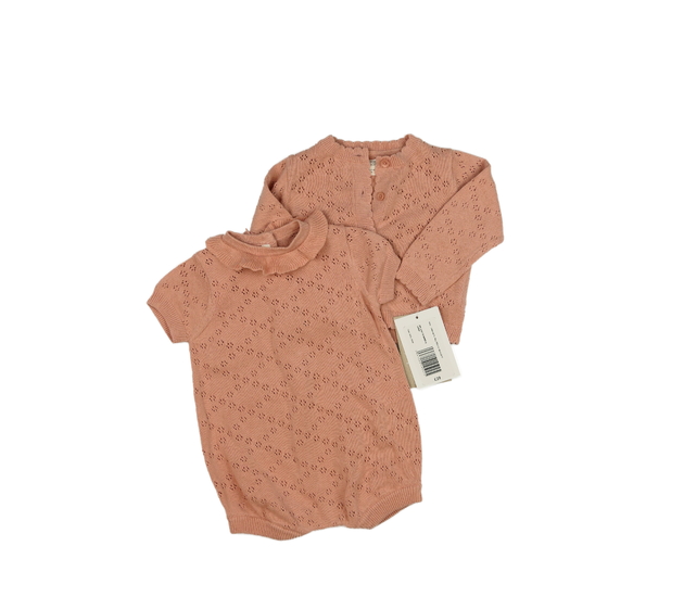 Nové růžové madeirové body a svetřík 