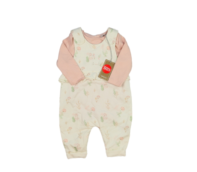 Nové růžové body a světlý overal Mothercare 