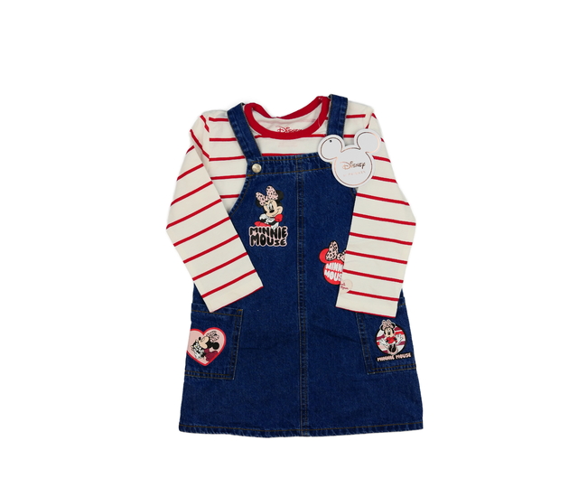 Nové riflové šaty a triko Minnie Disney Primark 