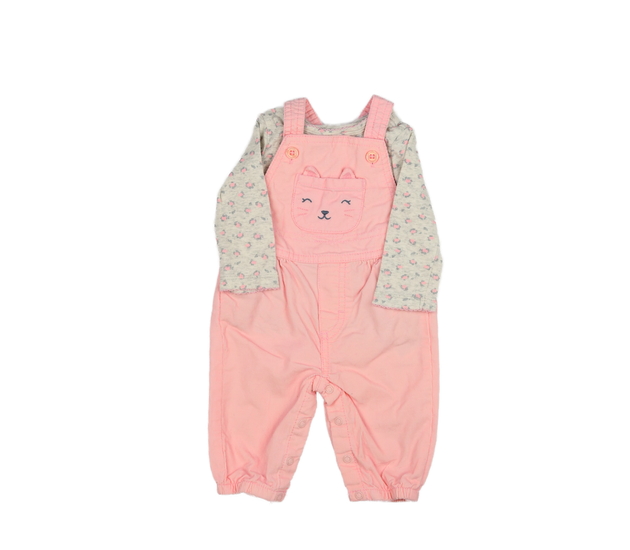 Růžový overal a šedé body Carter´s 