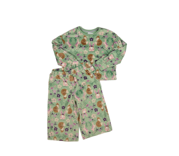 Krásný zelený hebký set se zvířátky Mothercare 