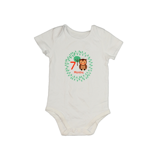 Bílé body 7 měsíců sova 