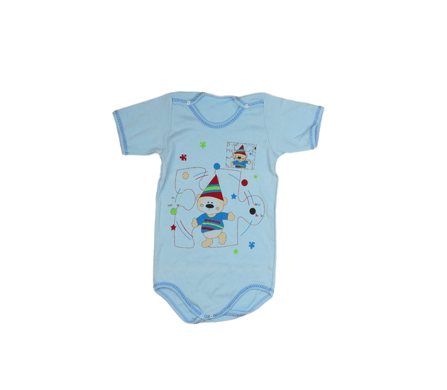 Modré body s medvědem