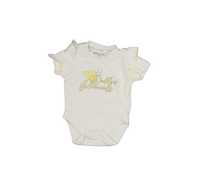 Bílé body s volánky na rukávech River Island