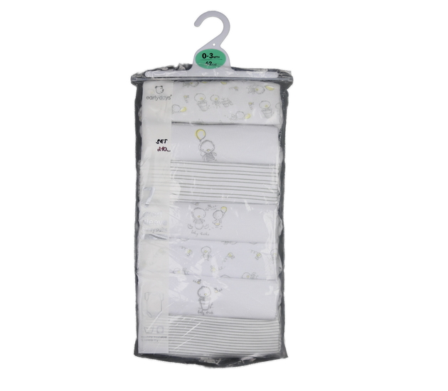 Nové bílé body s krátkým rukávem 7 ks Primark