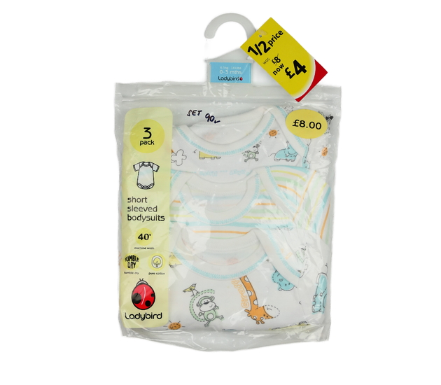 Nové body s krátkým rukávem 3 ks 