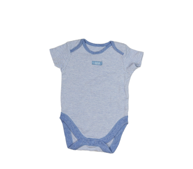 Modré pruhované body Next