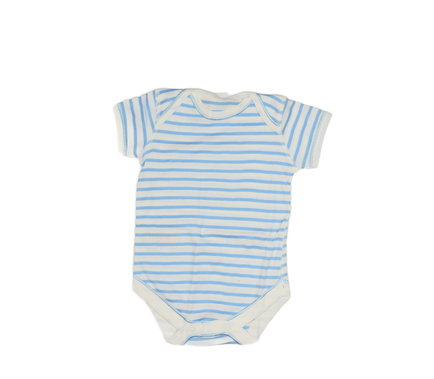 Modrobílé pruhované body 